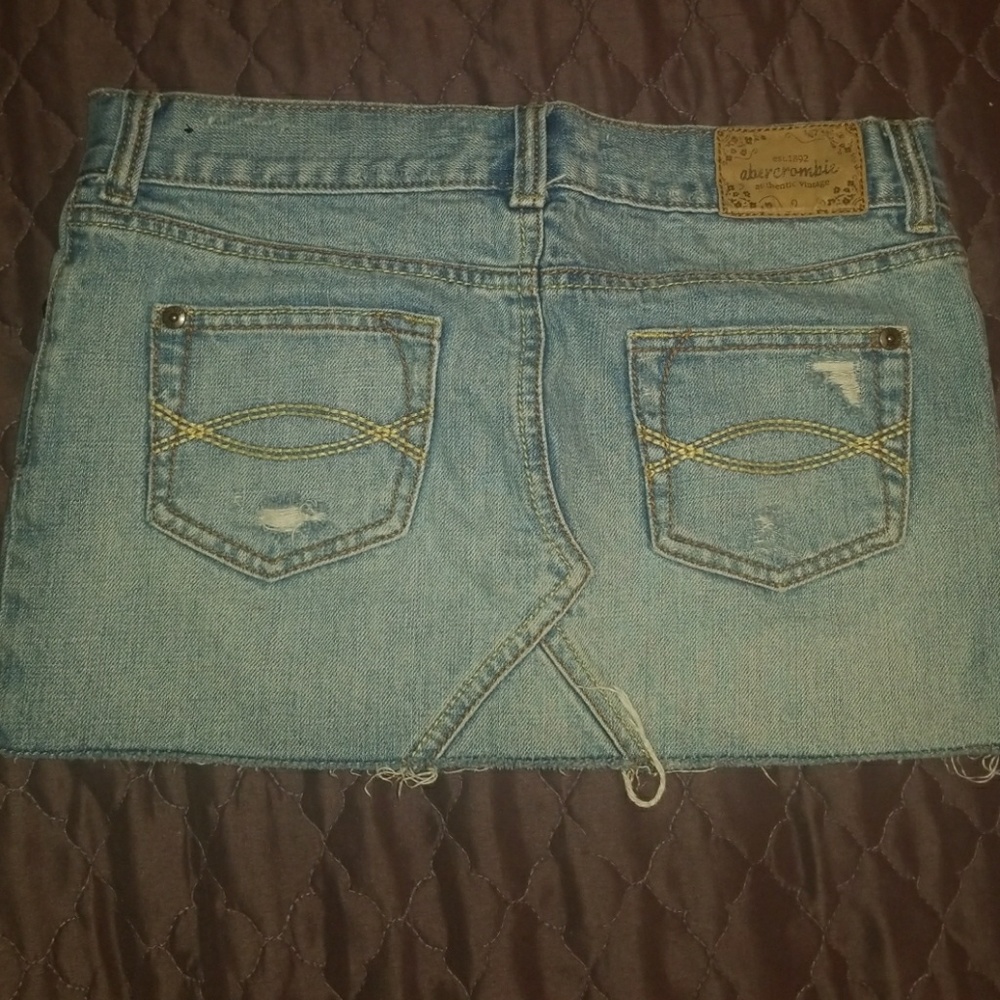 An authentic vintage Abercrombiejean skirt